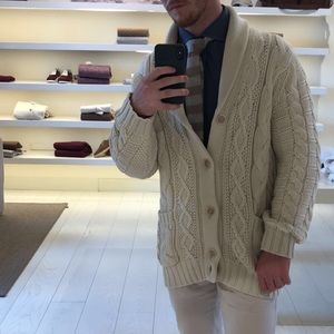 Hand-made Shawl-Neck Cucinelli Cardigan